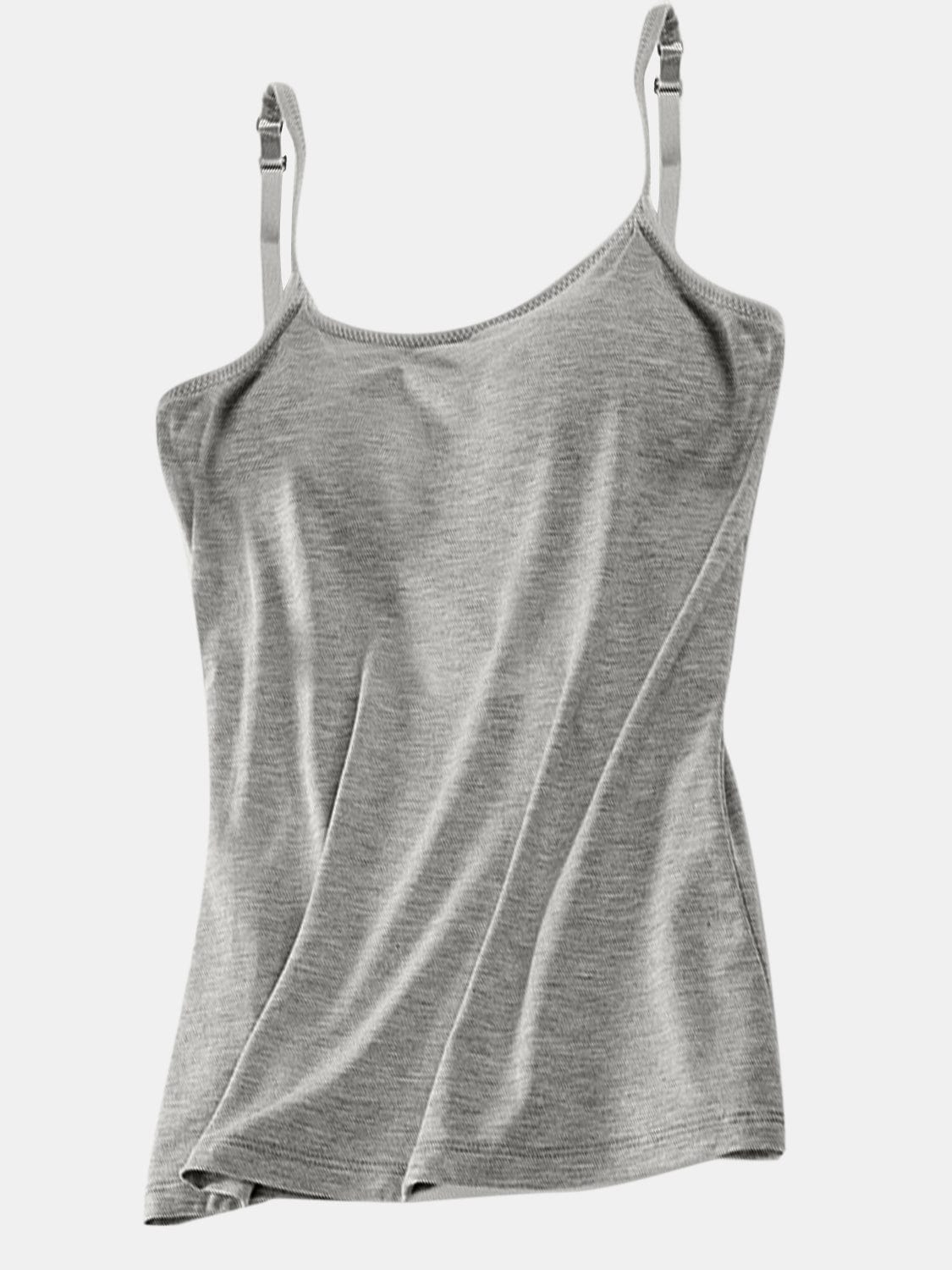 Lavender Scoop Neck Adjustable Strap Cami