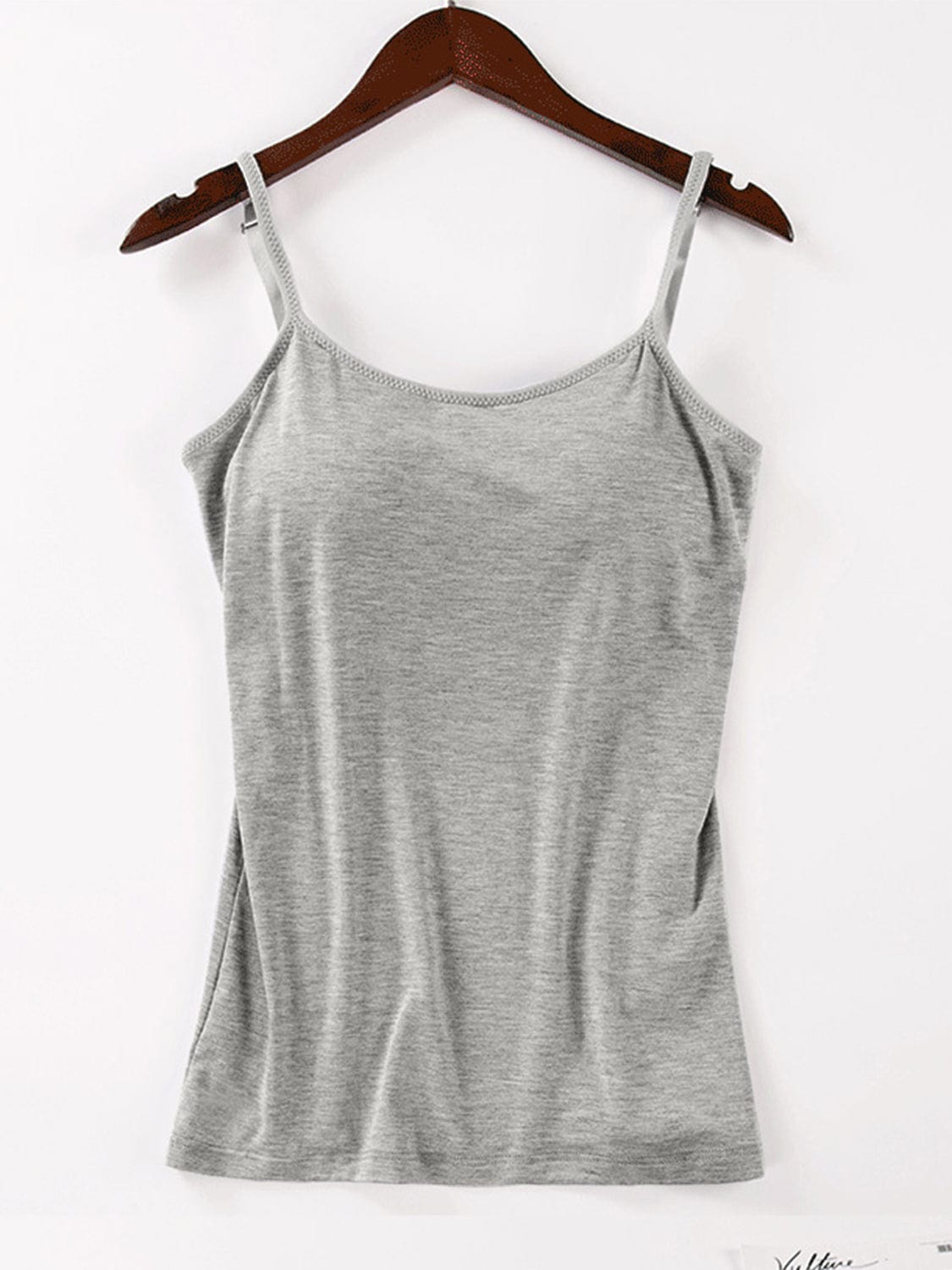 Lavender Scoop Neck Adjustable Strap Cami