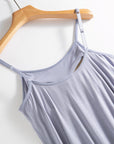 Light Gray Scoop Neck Midi Cami Dress with Bra