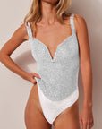 Sequin Wide Strap Bodysuit