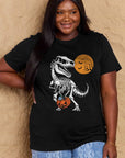 Simply Love Full Size Dinosaur Skeleton Graphic Cotton T-Shirt