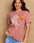 Simply Love Full Size Dinosaur Skeleton Graphic Cotton T-Shirt