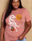 Simply Love Full Size Dinosaur Skeleton Graphic Cotton T-Shirt