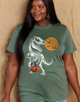 Simply Love Full Size Dinosaur Skeleton Graphic Cotton T-Shirt