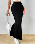 Slit Maxi Wrap Skirt