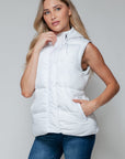 Snobbish Snap and Zip Closure Hooded Vest