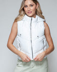 Snobbish Zip Up Quilted Hooded Vest