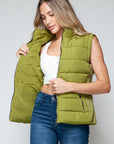 Snobbish Zip Up Turtleneck Vest with Pockets