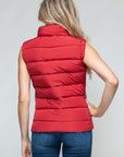 Snobbish Zip Up Turtleneck Vest with Pockets