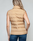 Snobbish Zip Up Turtleneck Vest with Pockets