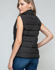 Snobbish Zip Up Turtleneck Vest with Pockets