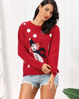 Snowman Round Neck Sweater