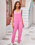 Thistle Spaghetti Strap Jumpsuit with Pockets