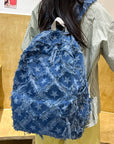 Star Denim Backpack Bag