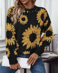 Sunflower Round Neck Long Sleeve Sweater