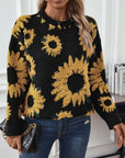 Sunflower Round Neck Long Sleeve Sweater