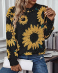 Sunflower Round Neck Long Sleeve Sweater