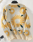 Sunflower Round Neck Long Sleeve Sweater