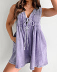 Tied Romper with Pockets