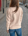 Tied V-Neck Long Sleeve Sweater