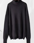 Turtle Neck Dropped Shoulder Sweater