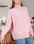 Turtle Neck Raglan Sleeve Sweater