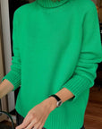 Turtle Neck Raglan Sleeve Sweater