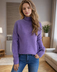 Turtleneck Long Sleeve Sweater