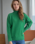 Turtleneck Raglan Sleeve Sweater