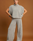 Umgee Elastic Waist Wide Leg Pants