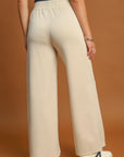 Umgee Full Size Drawstring Wide Leg Pants with Pockets