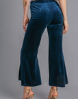 Umgee High Rise Elastic Waist Flare Pants