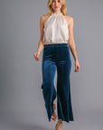 Umgee High Rise Elastic Waist Flare Pants