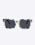 White Smoke UV400 Polycarbonate Square Sunglasses