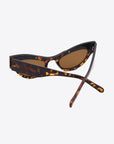 UV400 Rhinestone Trim Cat-Eye Sunglasses