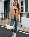 V-Neck Long Sleeve Cardigan