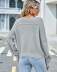 V-Neck Long Sleeve Sweater