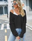 V-Neck Long Sleeve Sweater