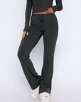 V-Neck Long Sleeve Top and Pants Set