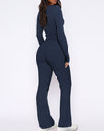 V-Neck Long Sleeve Top and Pants Set