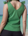 V-Neck Tie Shoulder Tank