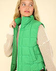 VERY J Zip Up Puffer Padded Warm Vest