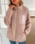 Ivy Lane Zip Up Long Sleeve Fuzzy Jacket