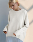 Basic Bae Round Neck Dropped Shoulder Sweater