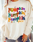 Letter Graphic Round Neck Long Sleeve Sweatshirt