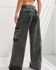 Wide Leg Jeans with Pockets