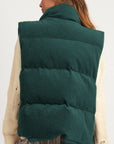 Zip Up Turtleneck Vest Coat