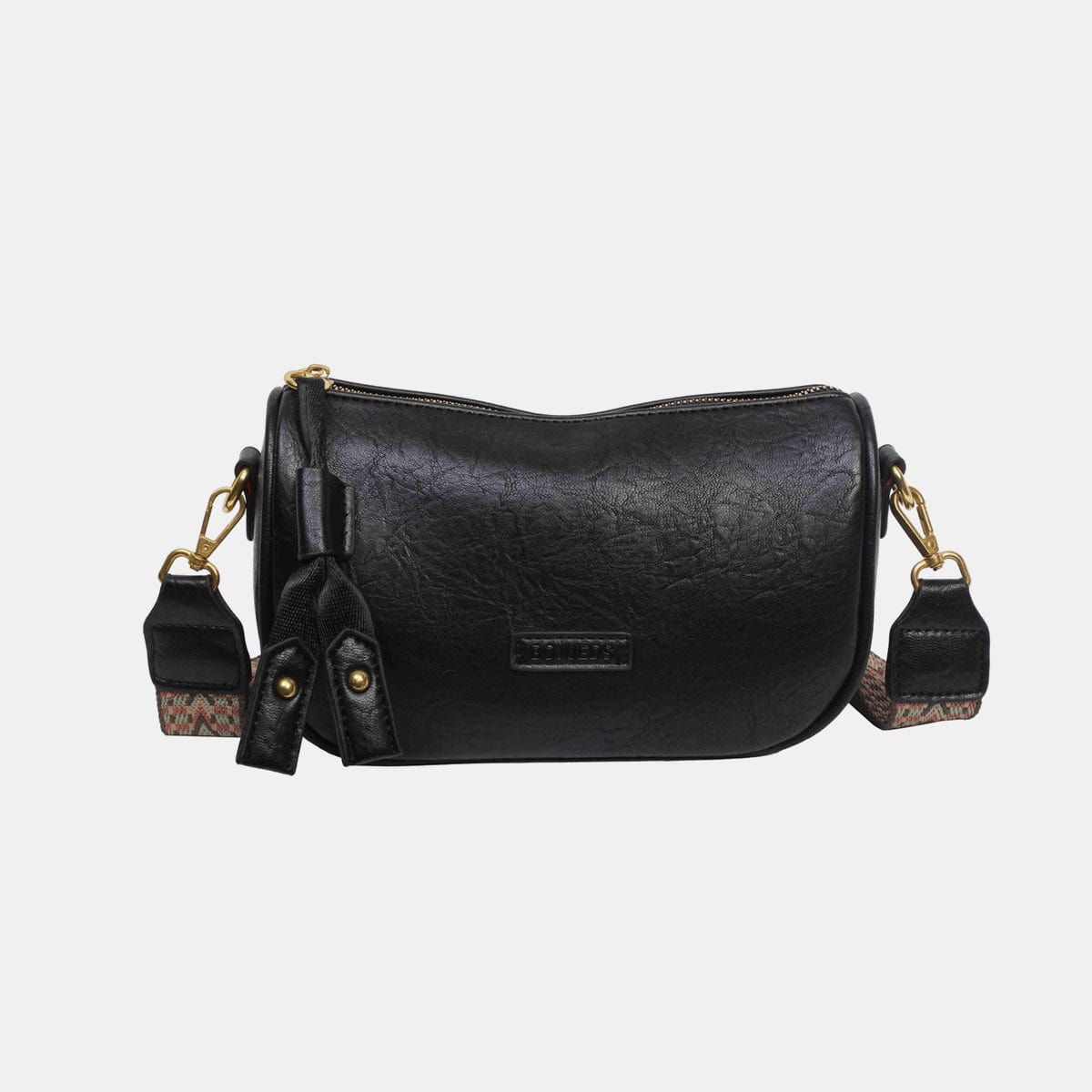 Dark Slate Gray PU Leather Shoulder Bag