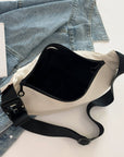 Light Gray Large Nylon Sling Bag