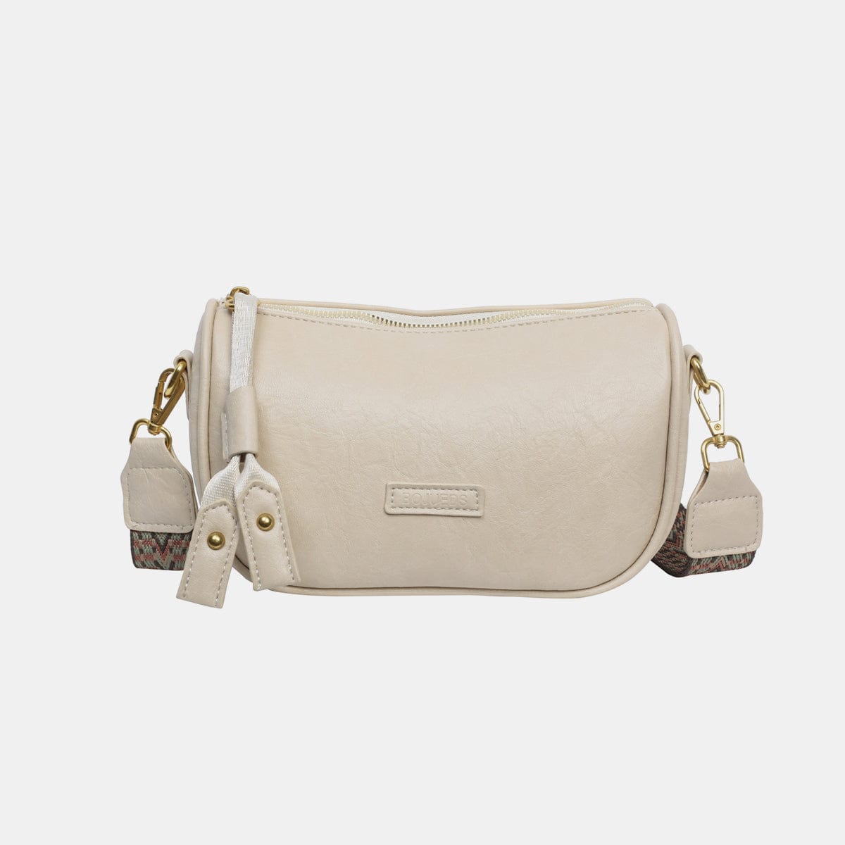 White Smoke PU Leather Shoulder Bag